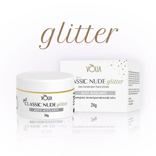 GEL CLASSIC NUDE C- GLITTER 24G VOLIA
