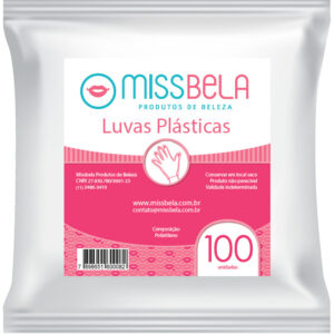 LUVA PLASTICA MISS BELA – 100 UN.