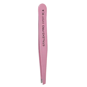 PINÇA SOBRANCELHA STALEKS CHANFRADA ROSA – TE-11-4