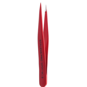 PINÇA SOBRANCELHA STALEKS PONTA FINA VERMELHO – TE-11-5